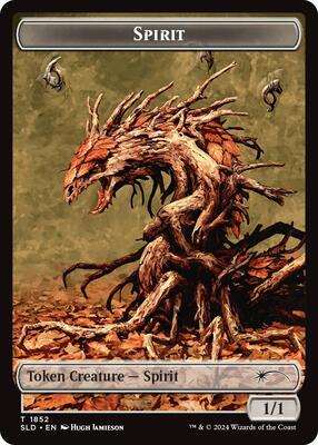 Spirit (SLD) // Shapeshifter (KHM) Double-sided Token card from Secret Lair Drop Series