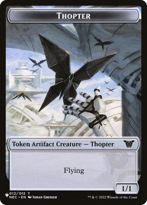 Thopter // Copy Double-Sided Token card from The List Reprints