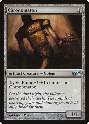 Chronomaton card from Magic 2013 (M13)