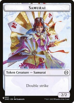 Samurai // Shapeshifter Double-Sided Token card from The List Reprints
