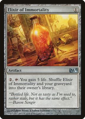 Elixir of Immortality card from Magic 2013 (M13)