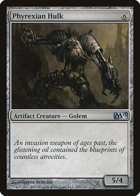 Phyrexian Hulk card from Magic 2013 (M13)