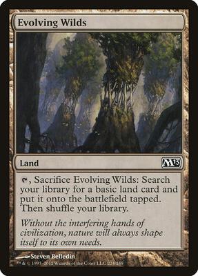 Evolving Wilds card from Magic 2013 (M13)