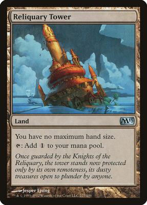 Reliquary Tower card from Magic 2013 (M13)