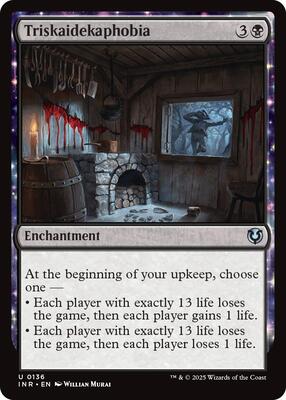 Triskaidekaphobia card from Innistrad Remastered
