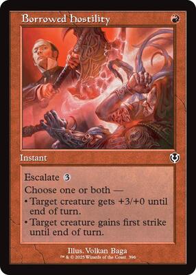 Borrowed Hostility (Retro Frame) card from Innistrad Remastered
