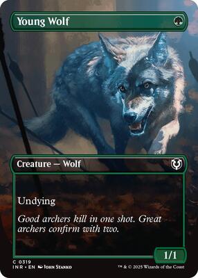 Young Wolf (Borderless) card from Innistrad Remastered