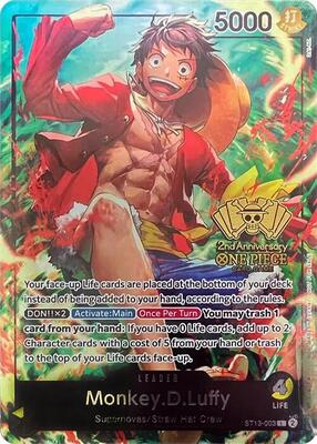 Monkey.D.Luffy (2nd Anniversary Tournament) card from One Piece Promotion Cards
