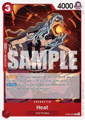 Heat card from Emperors in the New World: 2nd Anniversary Tournament Cards