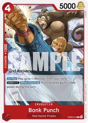 Bonk Punch card from Emperors in the New World: 2nd Anniversary Tournament Cards