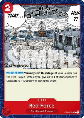 Red Force card from Emperors in the New World: 2nd Anniversary Tournament Cards