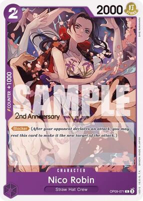 Nico Robin (071) card from Emperors in the New World: 2nd Anniversary Tournament Cards