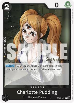 Charlotte Pudding card from Emperors in the New World: 2nd Anniversary Tournament Cards