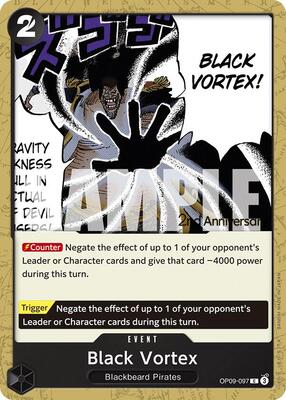 Black Vortex card from Emperors in the New World: 2nd Anniversary Tournament Cards