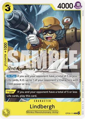 Lindbergh card from Emperors in the New World: 2nd Anniversary Tournament Cards