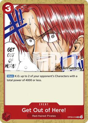 Get Out of Here! card from Emperors in the New World: 2nd Anniversary Tournament Cards