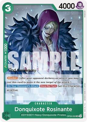 Donquixote Rosinante (032) card from Emperors in the New World: 2nd Anniversary Tournament Cards