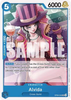 Alvida card from Emperors in the New World: 2nd Anniversary Tournament Cards