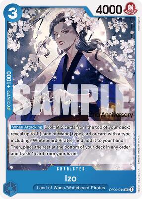Izo card from Emperors in the New World: 2nd Anniversary Tournament Cards