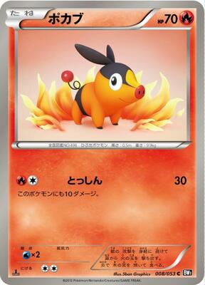 Tepig card from BW1: Black Collection