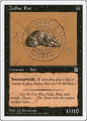 Zodiac Rat card from Portal Three Kingdoms