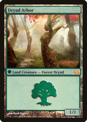 Dryad Arbor card from From the Vault: Realms
