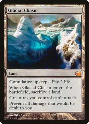 Glacial Chasm card from From the Vault: Realms