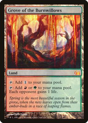 Grove of the Burnwillows card from From the Vault: Realms