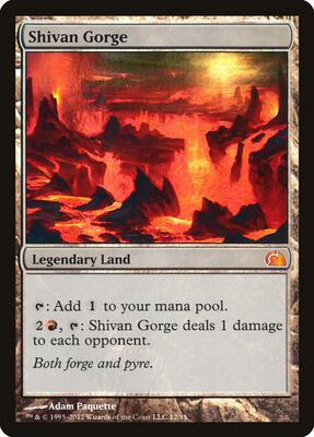 Shivan Gorge card from From the Vault: Realms