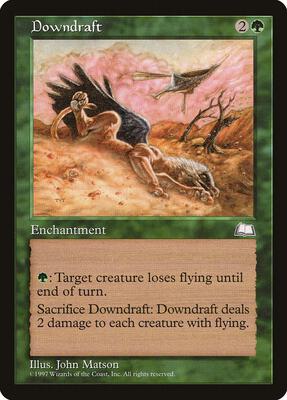 Downdraft card from Weatherlight