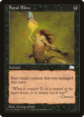 Fatal Blow card from Weatherlight
