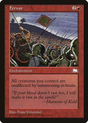 Fervor card from Weatherlight