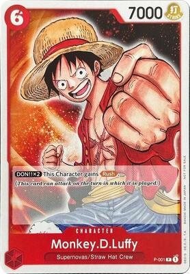Monkey.D.Luffy (001) card from One Piece Demo Deck Cards