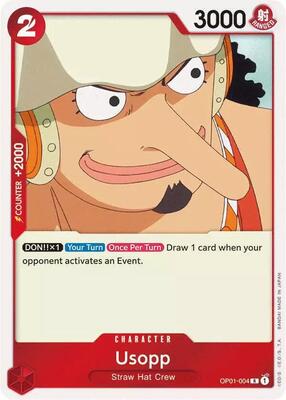 Usopp card from One Piece Demo Deck Cards