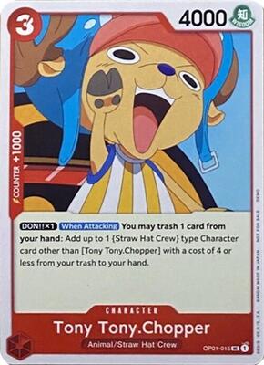 Tony Tony.Chopper (015) card from One Piece Demo Deck Cards