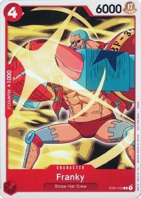 Franky (010) card from One Piece Demo Deck Cards