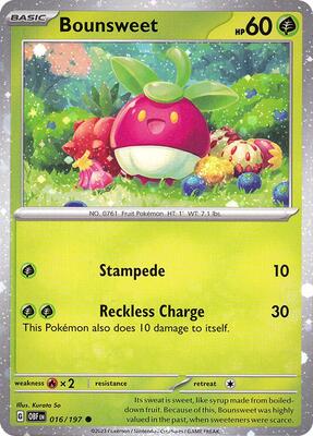 Bounsweet - 016/197 (Cosmos Holo) card from Miscellaneous Cards & Products