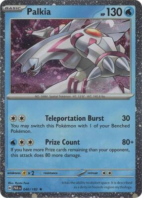 Palkia - 040/182 (Cosmos Holo) card from Miscellaneous Cards & Products