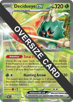 Decidueye ex - 015/197 card from Jumbo Cards