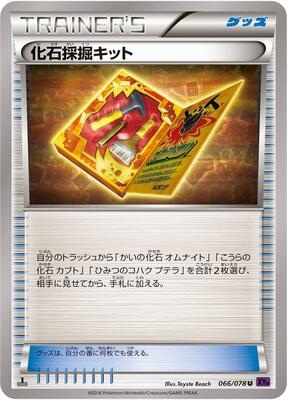 Fossil Excavation Kit card from XY10: Awakening Psychic King