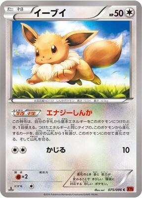 Eevee card from XY3: Rising Fist