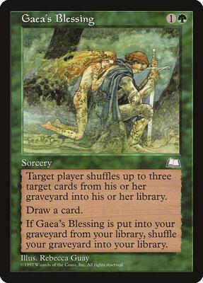 Gaea's Blessing card from Weatherlight