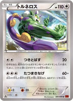 Tornadus card from XY3: Rising Fist