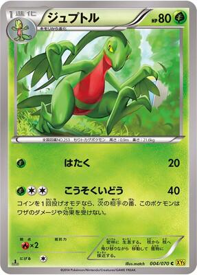 Grovyle card from XY5-Bg: Gaia Volcano