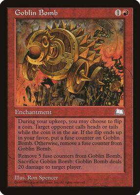 Goblin Bomb card from Weatherlight