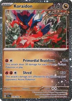 Koraidon - 119/162 (Cosmos Holo) card from Miscellaneous Cards & Products