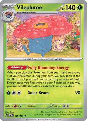 Vileplume - 045/165 card from Deck Exclusives