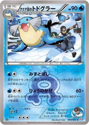 Team Aqua's Sealeo card from CP1: Magma Gang vs Aqua Gang: Double Crisis