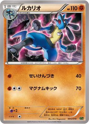 Lucario card from XYG: Zygarde-EX Perfect Battle Deck