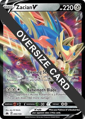Zacian V - 095/159 card from Jumbo Cards